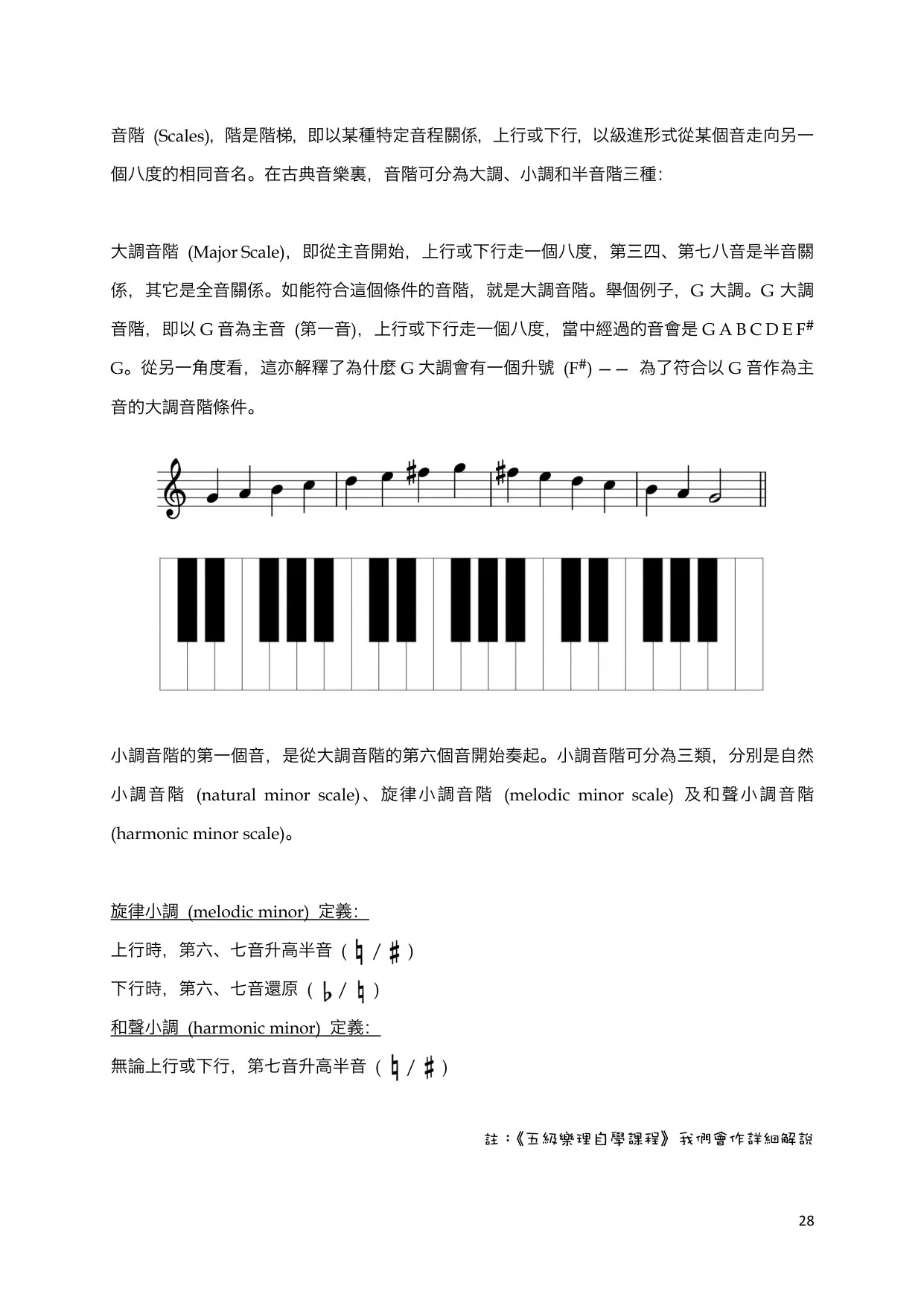 大调音阶